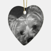 Ter nagedachtenis van Dog Christmas Photo Ornament (Links)