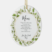 Ter nagedachtenis van een geliefde keramisch ornament (Rechts)