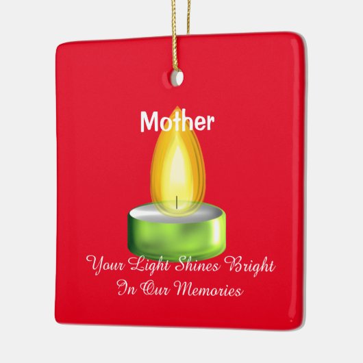 ter nagedachtenis van een geliefde keramisch ornament (Links)