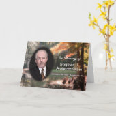 Ter nagedachtenis van herdenkingsdienst bulletin kaart (Gele Bloem)