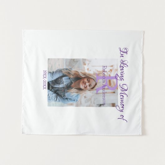 Ter nagedachtenis van herinnering aandenken jaar t wandkleed (Voorkant (horizontaal))