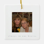 Ter nagedachtenis van kerstversiering keramisch ornament (Voorkant)