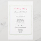 Ter nagedachtenis van Loving Memory Uitvaart Foto  Flyer (Achterkant)