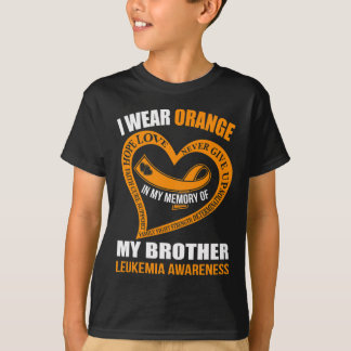 Ter nagedachtenis van mijn broer LEUKEMIE BEWUSTZI T-shirt