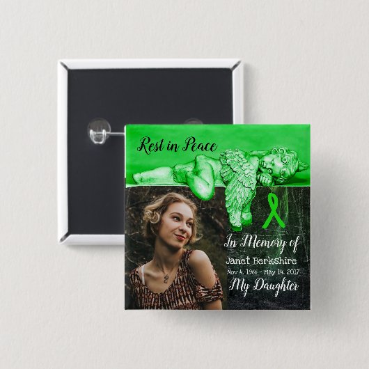 Ter nagedachtenis van mijn Button van de daughter  (Voorkant /achterkant)