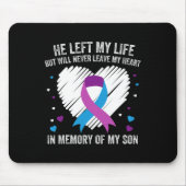 Ter nagedachtenis van mijn liefdevolle zoon zelfmo muismat (Voorkant)