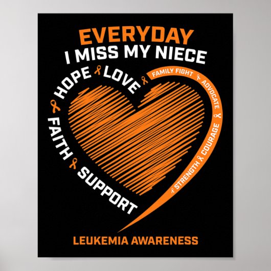 Ter nagedachtenis van mijn nichtje Leukemie Poster (Voorkant)