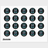 Ter nagedachtenis van mijn schoonvader Zelfmoord B Ronde Sticker (Vel)