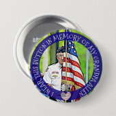 Ter nagedachtenis van militaire Button (Voorkant /achterkant)