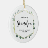 ter nagedachtenis van opa Greenery Ornament (Rechts)