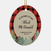 Ter nagedachtenis van pap Ornament Winter Kerstcad (Rechts)