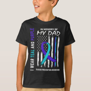 Ter nagedachtenis van papa's zelfmoordpreventie t-shirt