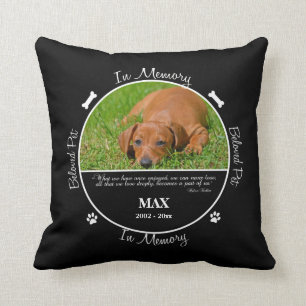 Ter nagedachtenis - Verlies van een hond - Aangepa Kussen