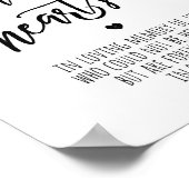 Ter nagedachtenis - voor altijd in ons hart print (Hoek)
