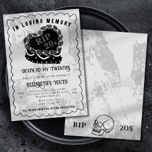 Ter nagedachtenis Zwarte Krabbeltaart 30e verjaard Kaart