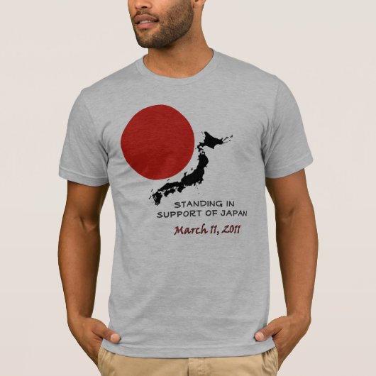 ter ondersteuning van Japan T-shirt (Voorkant)