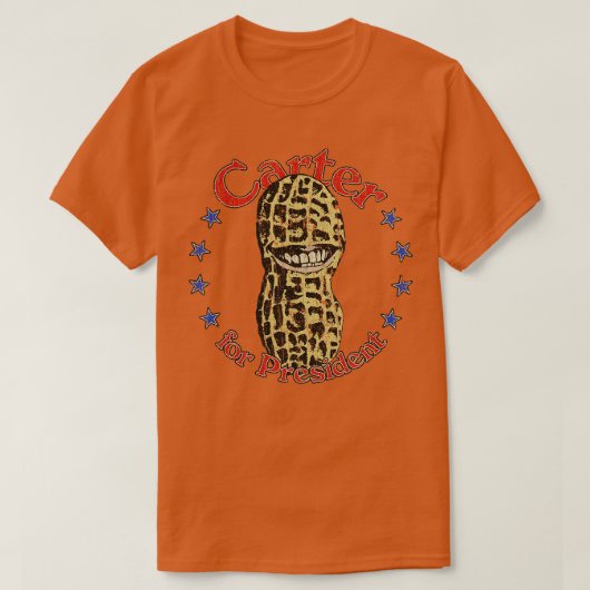ter voor lachende pinda 1976 t-shirt (Design voorkant)
