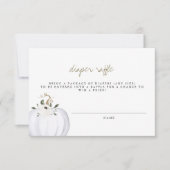 Tera - Boho Greenery Gold Diaper Raffle Ticket Kaart (Voorkant)