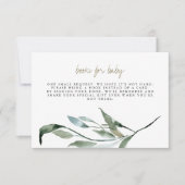 Tera - Boho Greenery Gouden Boeken voor Baby Kaart (Voorkant)