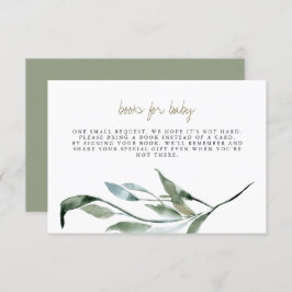 Tera - Boho Greenery Gouden Boeken voor Baby Kaart