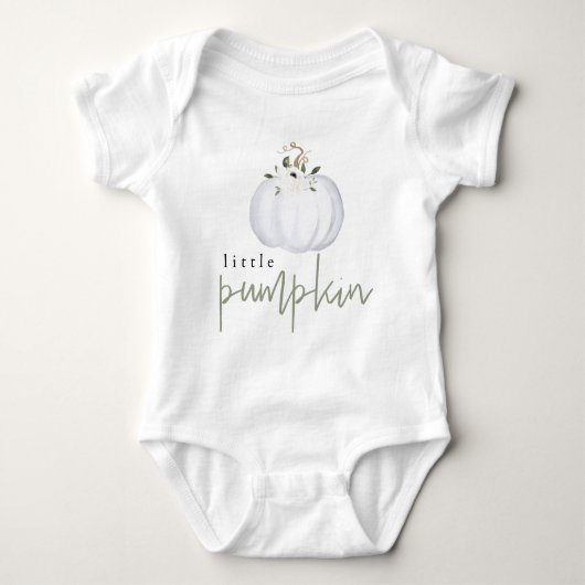 TERA Cute Sage Green Floral Little Pumpkin Romper (Voorkant)