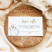 TERA Herfst White Pumpkin Baby Diaper Raffle Ticke Plaatskaartje