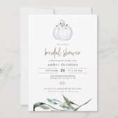 TERA Herfst White Pumpkin Greenery Vrijgezellenfee Kaart (Voorkant)