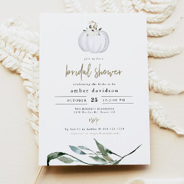 TERA Herfst White Pumpkin Greenery Vrijgezellenfee Kaart