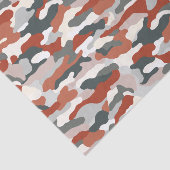 teracotta camouflage tissuepapier (Detail)