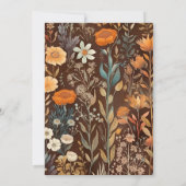 Teracotta Kleine pompoen herfst baby shower Kaart (Achterkant)