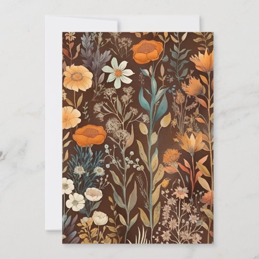 Teracotta Kleine pompoen herfst baby shower Kaart (Achterkant)