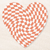 Teracotta Wedding Collectie Cheque op teracotta Kartonnen Onderzetters (Voorkant)