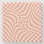 Teracotta Wedding Collectie Cheque op teracotta Stenen Onderzetter (Voorkant)