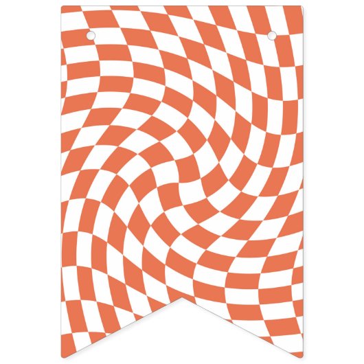 Teracotta Wedding Collectie Cheque op teracotta Vlaggetjes (Tweede vlag)