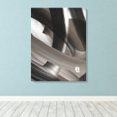 Tera's zachte fluistertrend abstracte kunst canvas afdruk (Insitu (Houten vloer))