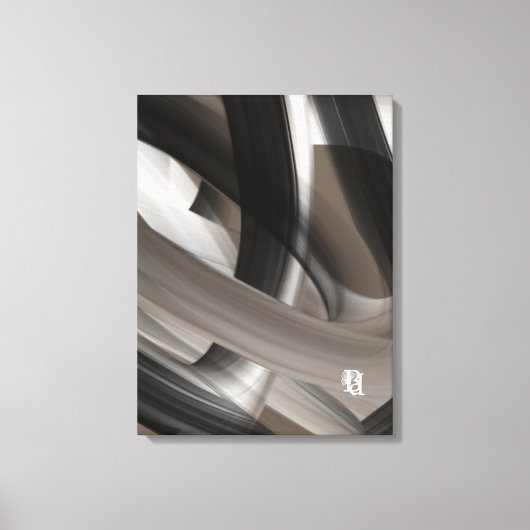 Tera's zachte fluistertrend abstracte kunst canvas afdruk (Voorkant)