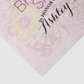 Tercaansicht Boeket Kunstwerk Gepersonaliseerd Tissuepapier (Detail)