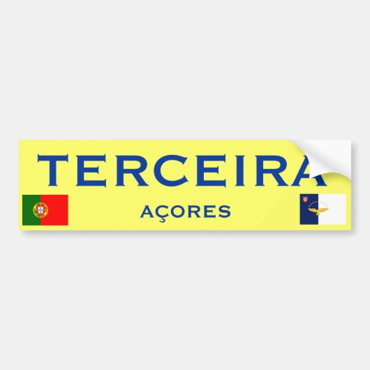 Terceira* Bumpersticker (Voorkant)
