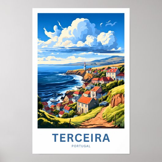 Terceira Portugal Reisprint Poster (Voorkant)