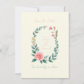 Tere bloemenslingerinwijding save the date (Achterkant)