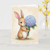 Tere Bloemkaart voor een Zachte Harige Vriend Kaart (Gele Bloem)