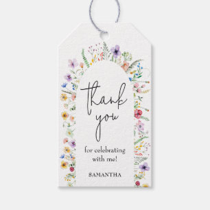 Tere Bruidschaftsborrel met Wilde Bloemen Cadeaulabel