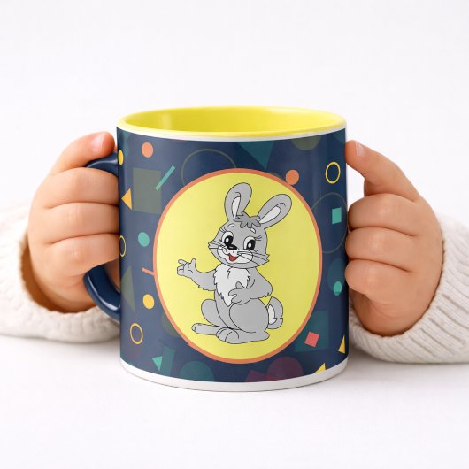Tere konijn cartoon kinderillustratie mok