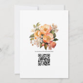 Terecht Just Peachy Bloemhuwelijk Kaart (Achterkant)