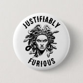 Terecht Woedend feat. Medusa Ronde Button 5,7 Cm (Voorkant)