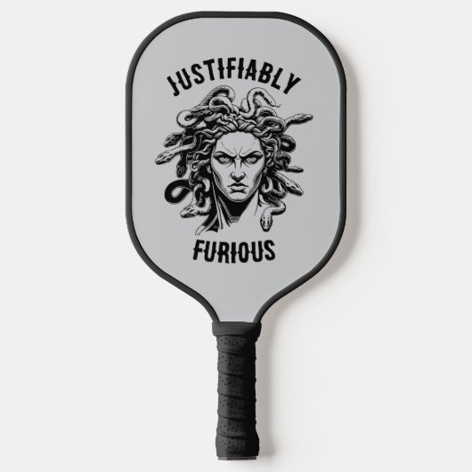 Terecht Woedend met Medusa Pickleball Paddle (Voorkant)