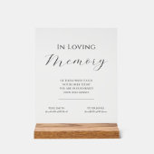 Terechte Herinnering Elegant Trouw Acryl Bord (Voorkant)