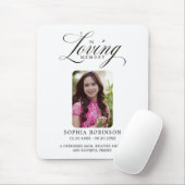 Terechte Herinnering Elegante Script Herdenking Muismat (Met muis)