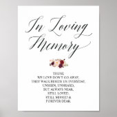 Terechte herinnering Huwelijks Herdenking Tafelkaa Poster (Voorkant)