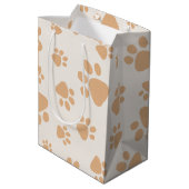 Terechte Hond Pootafdruk Medium Cadeauzakje (Achterkant Gekanteld)